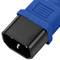 Cabo elétrico IEC60320 C13 a C14 azul 3m