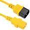 Cable eléctrico de alimentación IEC60320 C13 a C14 de color amarillo de 1.8m