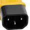 Cable eléctrico de alimentación IEC60320 C13 a C14 de color amarillo de 1.8m