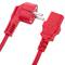 Cavo di alimentazione IEC60320 C13 schuko a strati di colore rosso da 1,8 m