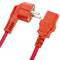 Power cable IEC60320 C13 to schuko male layered red 3m