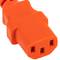 Power cable IEC60320 C13 to schuko male layered red 5m