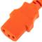 Power cable IEC60320 C13 to schuko male layered red 5m