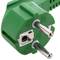 Kabel zasilający IEC60320 C13 do męskiej wtyczki Schuko zielony 1,8 m