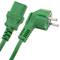 Cavo elettrico IEC60320 C13 per Schuko machio strati a verde 3m