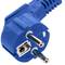 Cordon électrique IEC60320 C13 à Schuko couches en bleu 1.8m