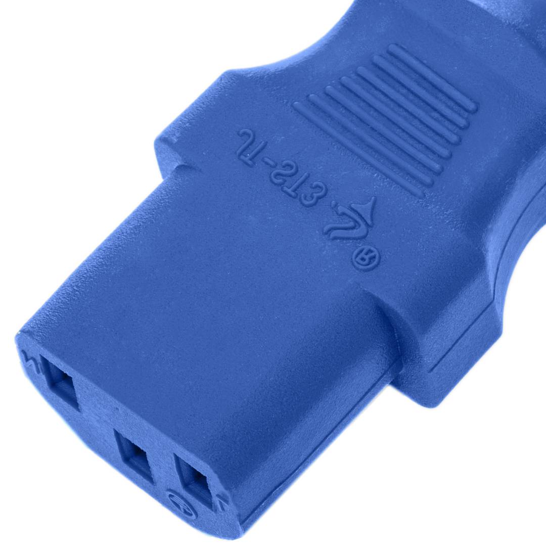 Cordon électrique IEC60320 C13 à Schuko couches en bleu 1.8m