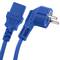 Cordon électrique IEC60320 C13 à Schuko couches en bleu 1.8m