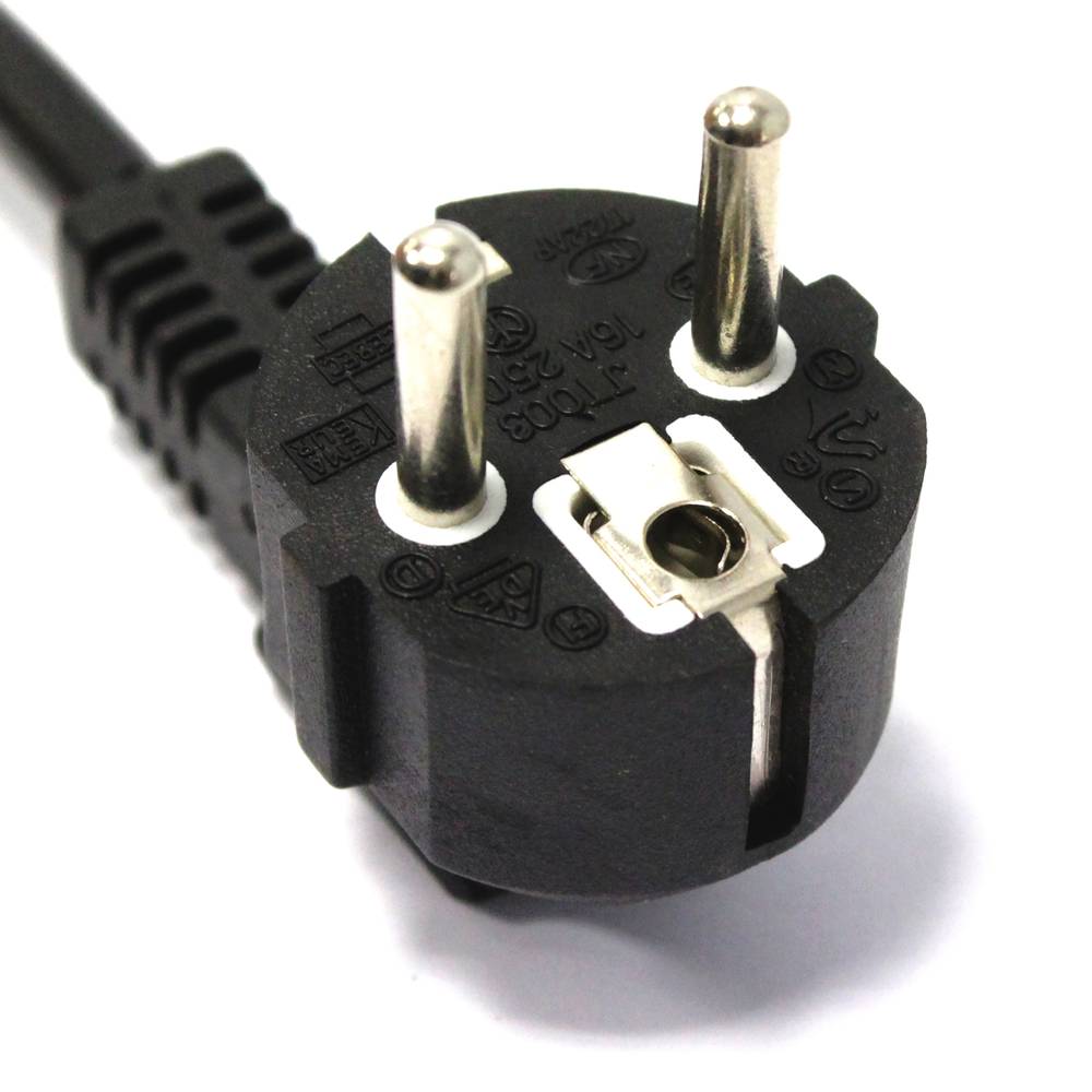 Cavo elettrico 3x1.5mm2 IEC60320-C13 a Schuko femmina-maschio 1 m ricci