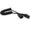 Cabo elétrico 3x0.75mm2 IEC60320-C13-C14 fêmea para 1,8 encaracolado masculino