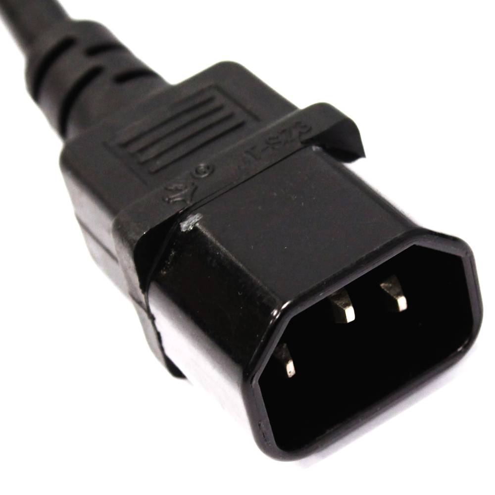 Cavo elettrico 3x0.75mm2 IEC60320-C13-C14 femmina a maschio 3m ricci