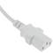 Voedingskabel IEC-60320 wit C13 Schuko mannelijk 5 m