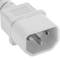 Netzkabel IEC-60320 weiss C13-C14 3 m