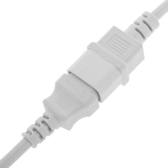 Netzkabel IEC-60320 weiss C13-C14 3 m