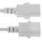 Netzkabel IEC-60320 weiss C13-C14 3 m