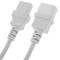 Netzkabel IEC-60320 weiss C13-C14 3 m
