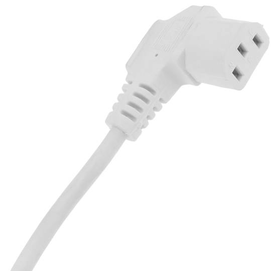 Kabel sieciowy IEC-60320 biały SCHUKO męski 1,8 m warstwowy C13