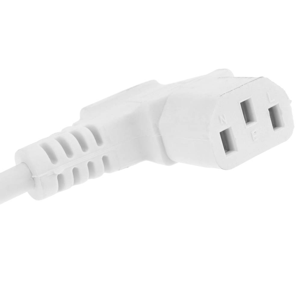 Kabel sieciowy IEC-60320 biały SCHUKO męski 1,8 m warstwowy C13
