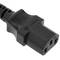 Elektrische Kabel IEC60320 C13 bis Schuko gerade Stecker in schwarz 5m