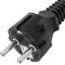 Elektrische Kabel IEC60320 C13 bis Schuko gerade Stecker in schwarz 5m