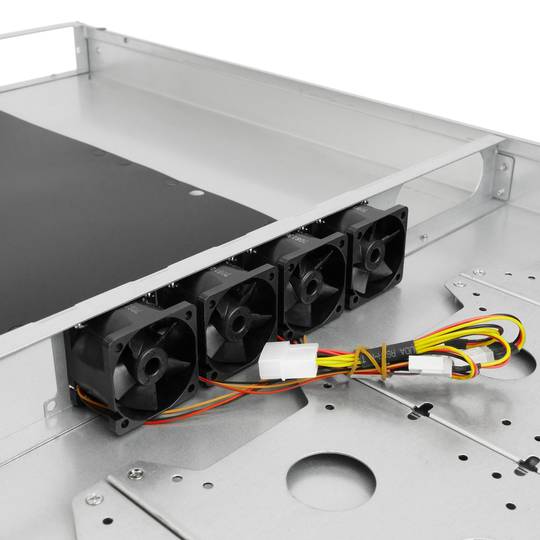 Caixa rack19 IPC ATX 1U F650mm 4x3.5 RackMatic