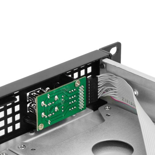 Caixa rack19 IPC ATX 1U F650mm 4x3.5 RackMatic
