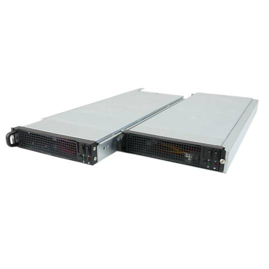 Rack19 ATX 1U F545 4x3.5 2 Atom Mini-ITX rimovibile dal Rackmatic