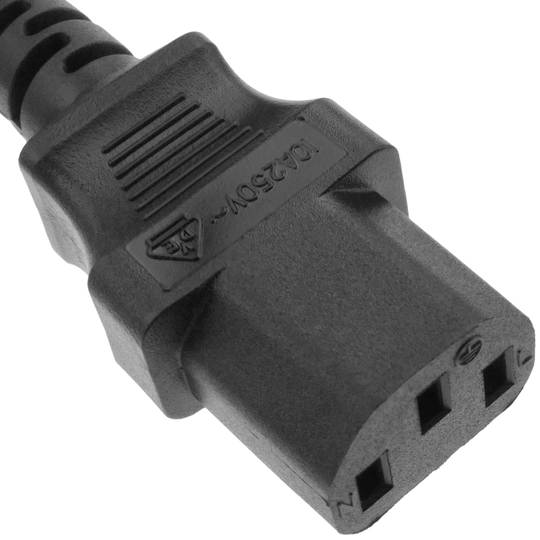 Cavo elettrico 3x1.5mm² IEC60320 C13-femmina a Schuko-maschio 20m