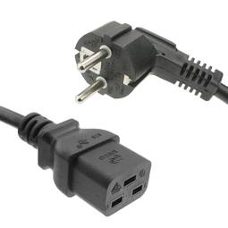 Cabo elétrico de alimentação de alta qualidade 3x1.5mm² IEC60320 C19-fêmea para Schuko-macho 5m