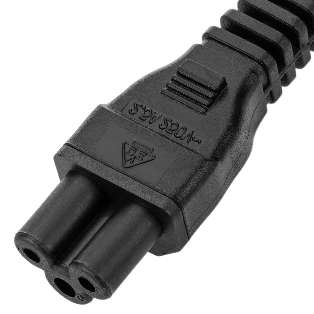 Cavo elettrico British Standard BS-1363-1 IEC-60320-C5 1.8m nero