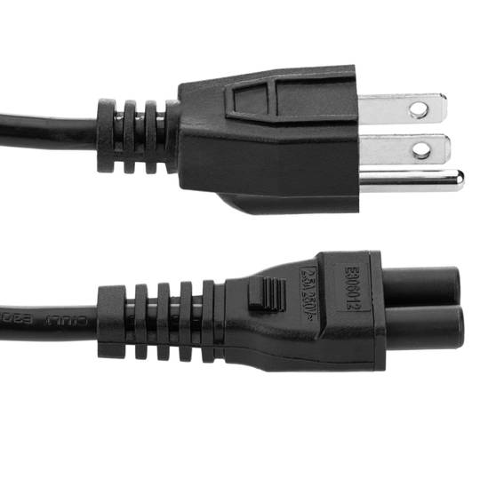 US cavo di alimentazione NEMA 5-15P-IEC-60320-C5 1.8m nero