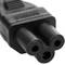 Elektrische kabel US NEMA-5-15P naar IEC-60320-C5 3m zwart