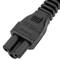 Elektrische kabel US NEMA-5-15P naar IEC-60320-C5 3m zwart