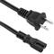 Cavo di alimentazione US NEMA 1-15P-IEC-60320-C7 1.8m nero
