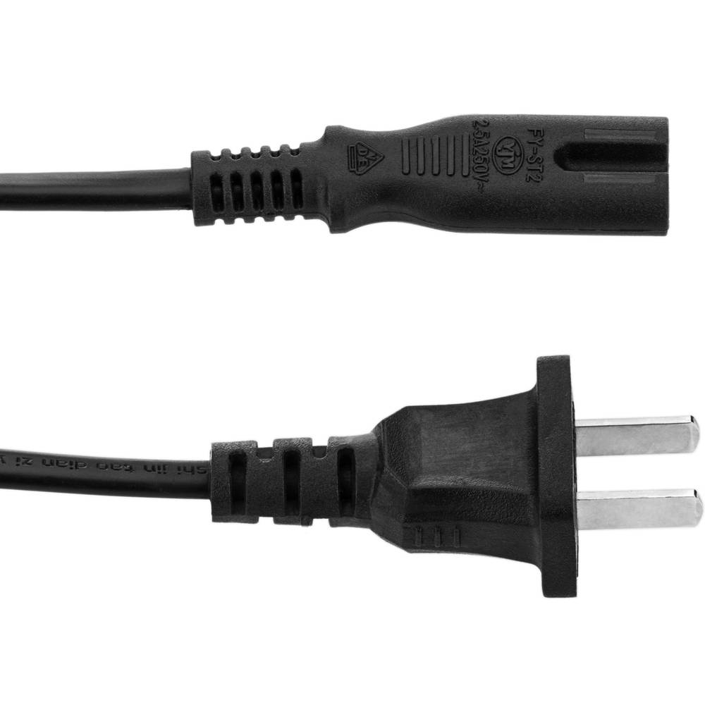 Cavo elettrico CN CPCS-CCC a IEC-60320-C7 1,8 m nero