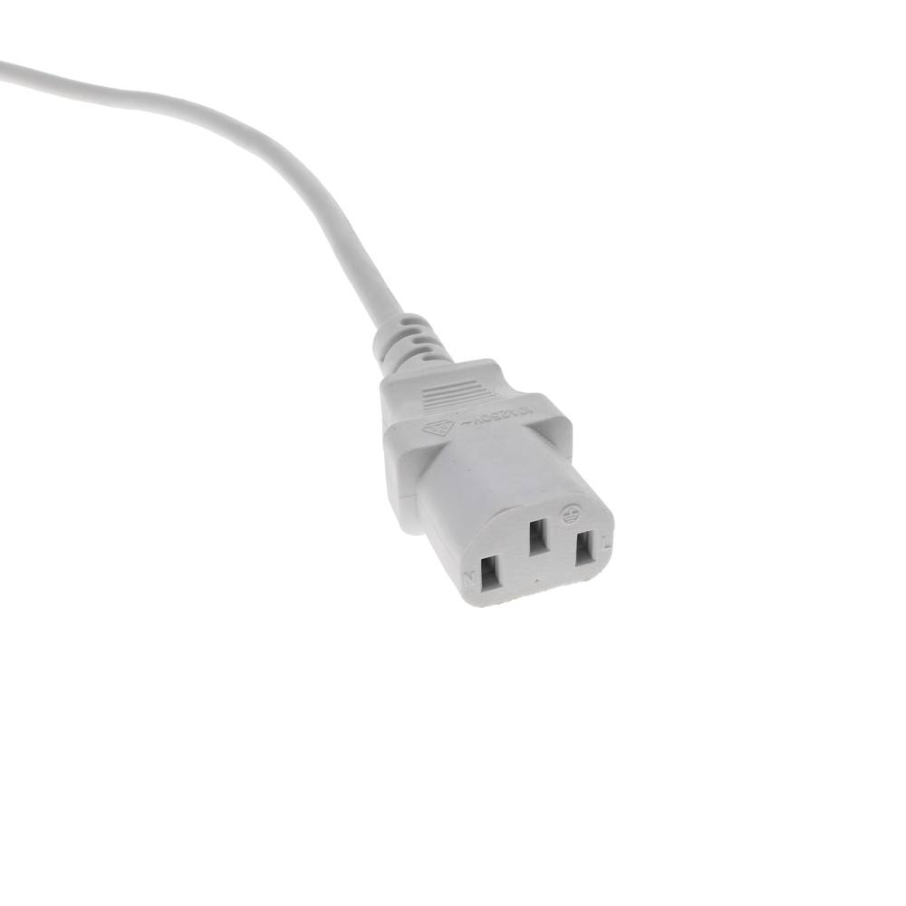 Cable elèctric British Standard BS-1363-1 a IEC-60320-C13 de 1.8m blanc