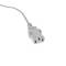 Cable elèctric British Standard BS-1363-1 a IEC-60320-C13 de 1.8m blanc