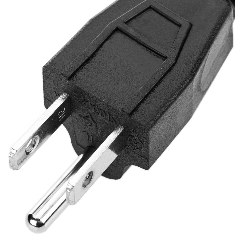 US Power Cord NEMA-5-15P to IEC-60320-C13 1.8m black