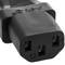 Cable eléctrico US NEMA-5-15P a IEC-60320-C13 de 3m negro