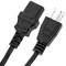 Cable eléctrico US NEMA-5-15P a IEC-60320-C13 de 3m negro
