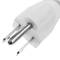 Cabo de alimentação US NEMA-5-15P para IEC-60320-C13 1.8m branco