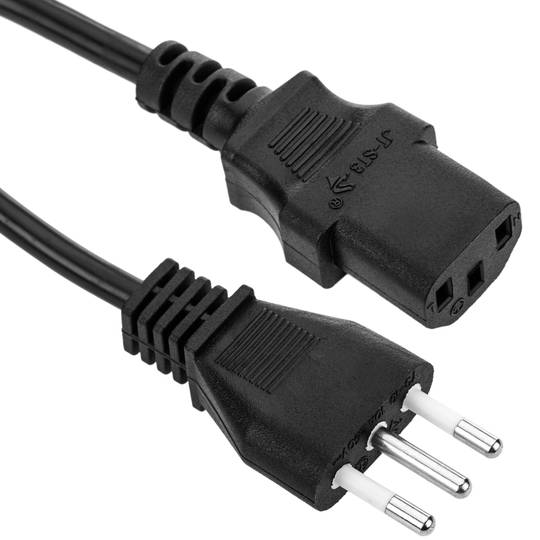 Cable eléctrico IT CEI-23-16 a IEC-60320-C13 de 1.8m negro
