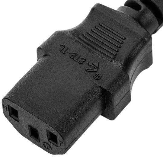 Cable eléctrico IT CEI-23-16 a IEC-60320-C13 de 1.8m negro