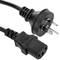 Cavo di alimentazione AU AS/NZS-3112-1 a IEC-60320-C13 di 1,8 m nero
