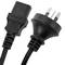 Cavo di alimentazione AU AS/NZS-3112-1 a IEC-60320-C13 di 1,8 m nero