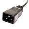 Kabel elektryczny US NEMA-5-15R zgodnie z IEC-60320-C20 0,4 m czarny