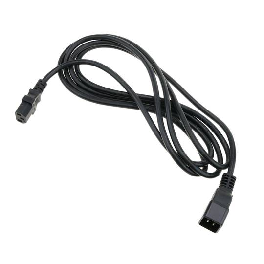 Câble alimentation IEC-60320 C13 à C20 3x1.5mm 3m - Cablematic