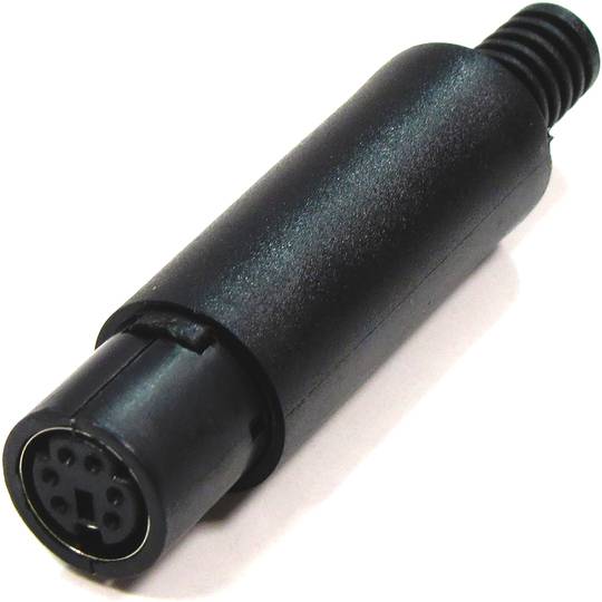 Vrouwelijke MiniDin6-connector