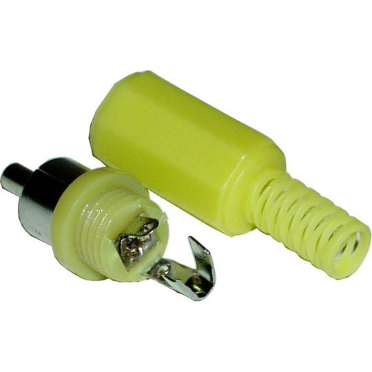 Conector RCA-M (Amarillo)