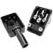 Pin IEC-60320 C13. Spina femmina con angolo